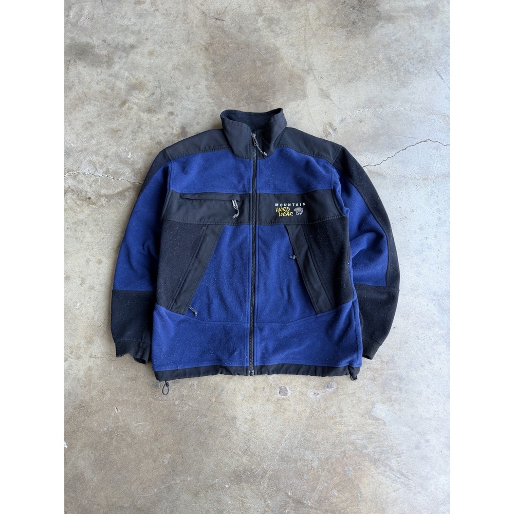 Mountain Hardwear Jacket Mens Small Blue Fleece Windstopper Wind Breaker Coat